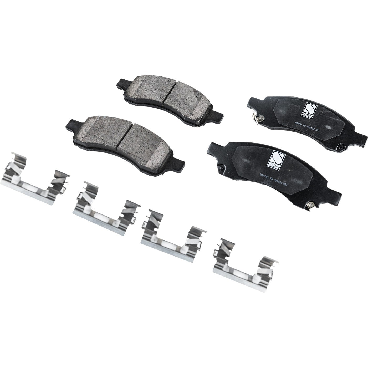 Set of 4 Ceramic Brake Pads for Chevrolet Trailblazer (2006–2009)