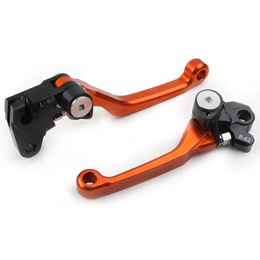 CNC Pivot Brake Clutch Levers for Yamaha WR250F WR450F (2001–2016) Orange