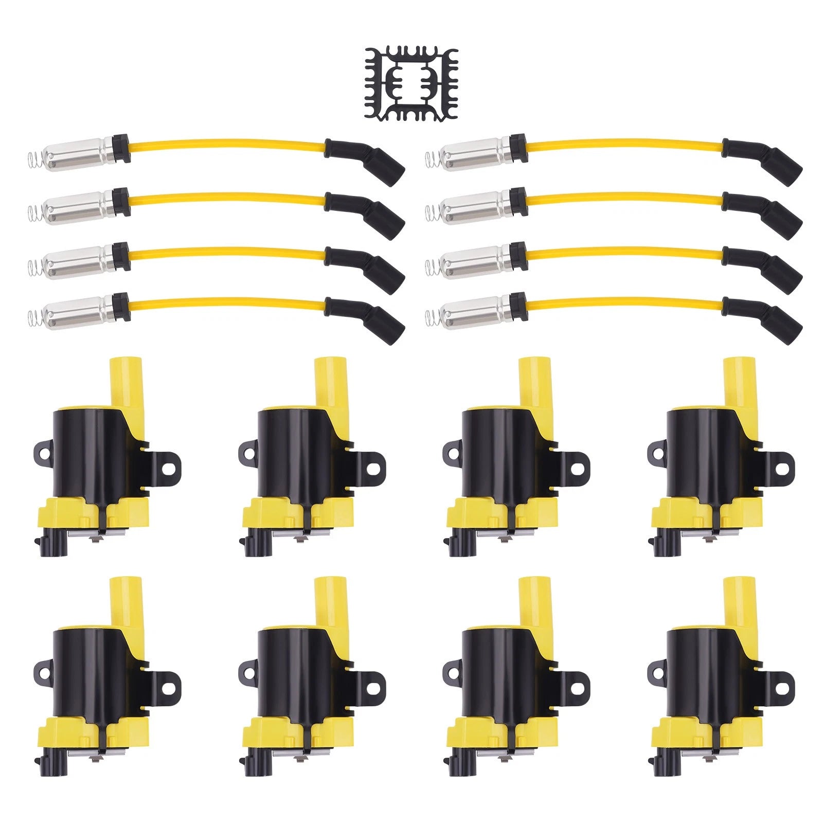 8X Ignition Coil & Wire for Chevrolet GMC V8 4.8L 5.3L 6.0L (2000–2023) 10457730
