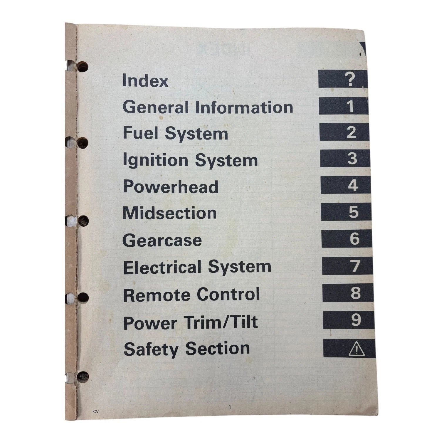 Evinrude Johnson Cross V Service Manual for 88-110 150-175 (507757)