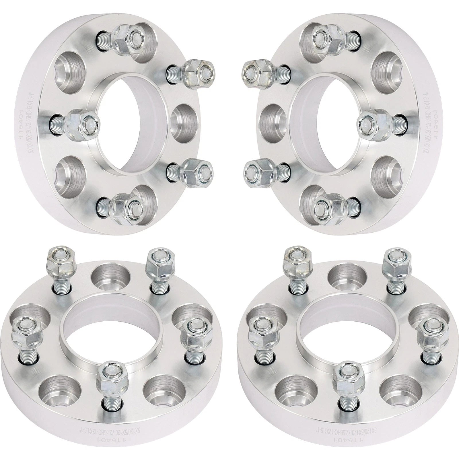 Set of 4 Wheel Spacers 1" 25mm Thick for BMW 128i 135i 328i M3 (2008–2013)