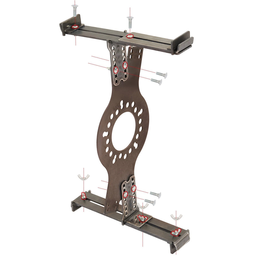 5-Lug Bolt Pattern Wheel Fitment Simulator Tool for Tire/Rim Size Measuring