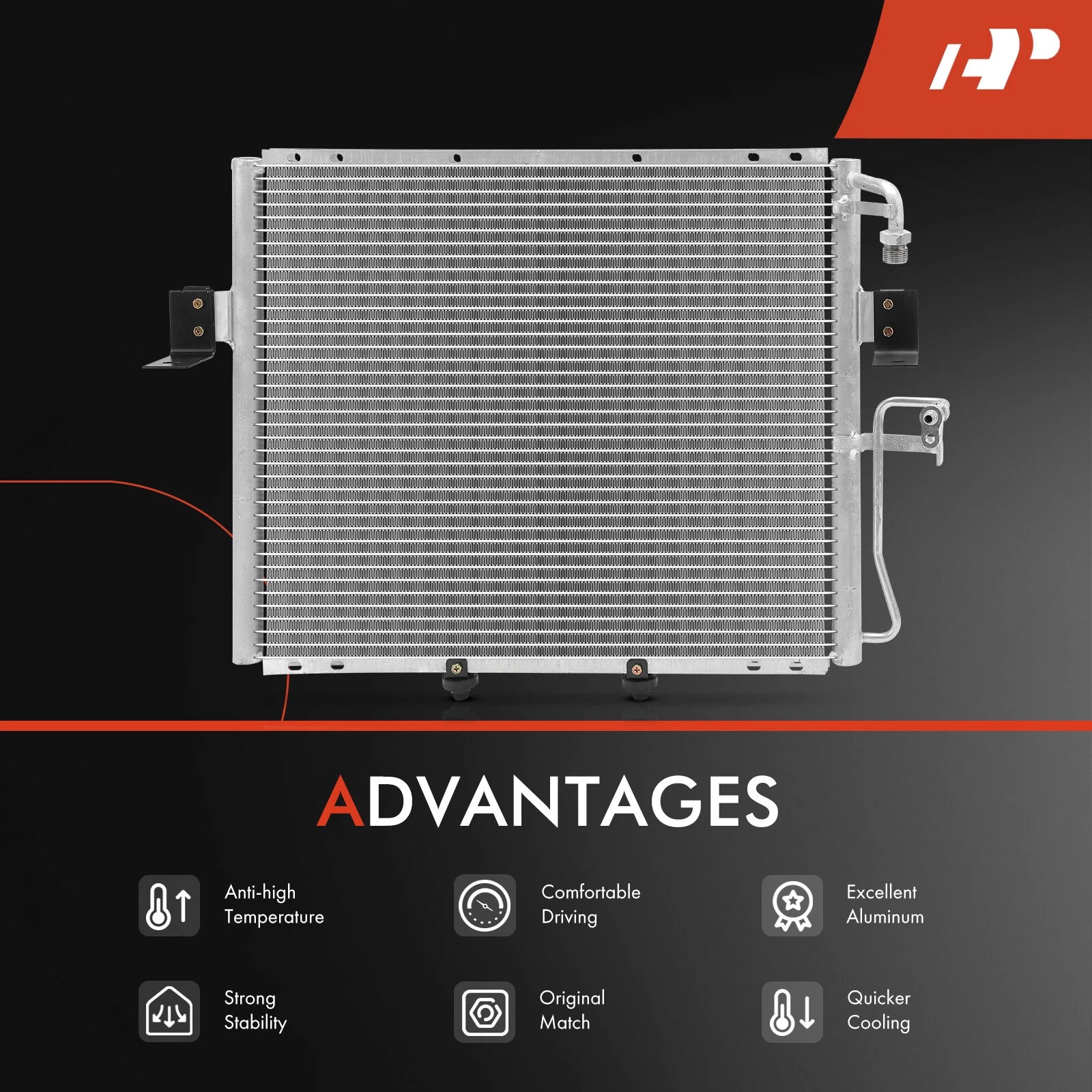 A/C Condenser with Bracket for Kia Sportage (1996-2002)