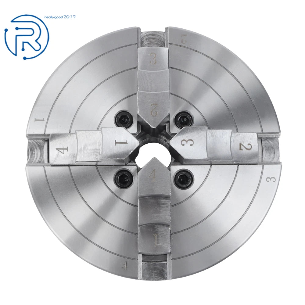 6-Inch 4-Jaw Self-Centering Lathe Chuck for Lathe (1" × 8TPI Thread)