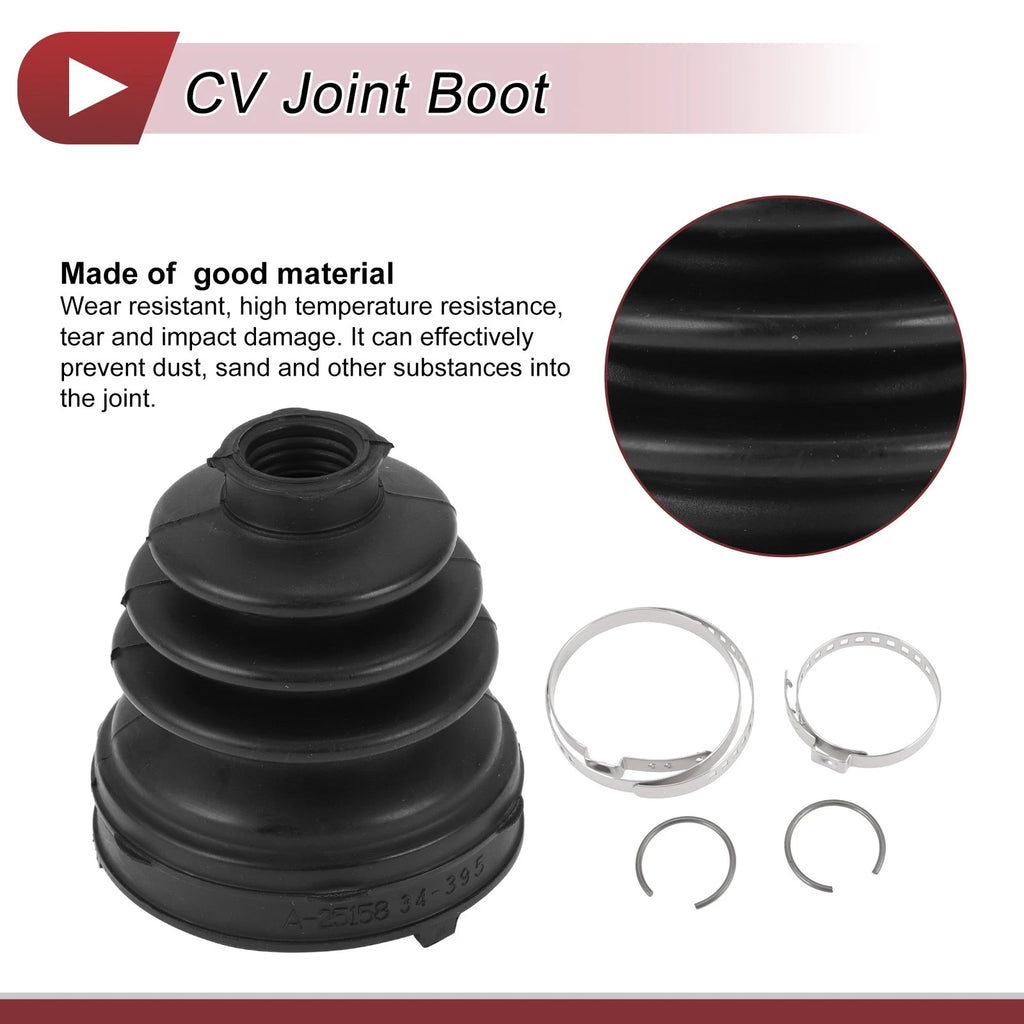 Left Inner CV Joint Boot Kit with Clamp for Honda Civic (2006–2011)