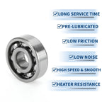 Deep Groove Ball Bearing 6302 for Scooter Skateboard (15x42x13mm)