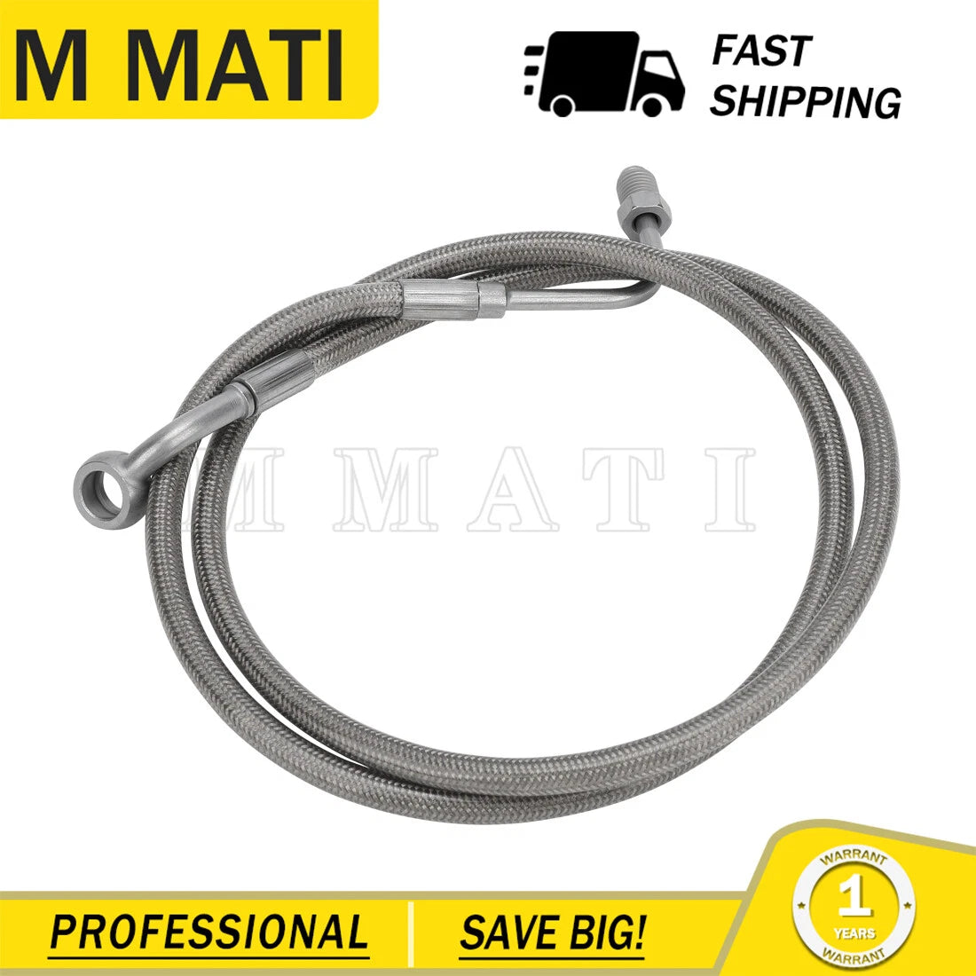 39" Left Rear Brake Line for Polaris Ranger 570 (2014–2021) 1912105