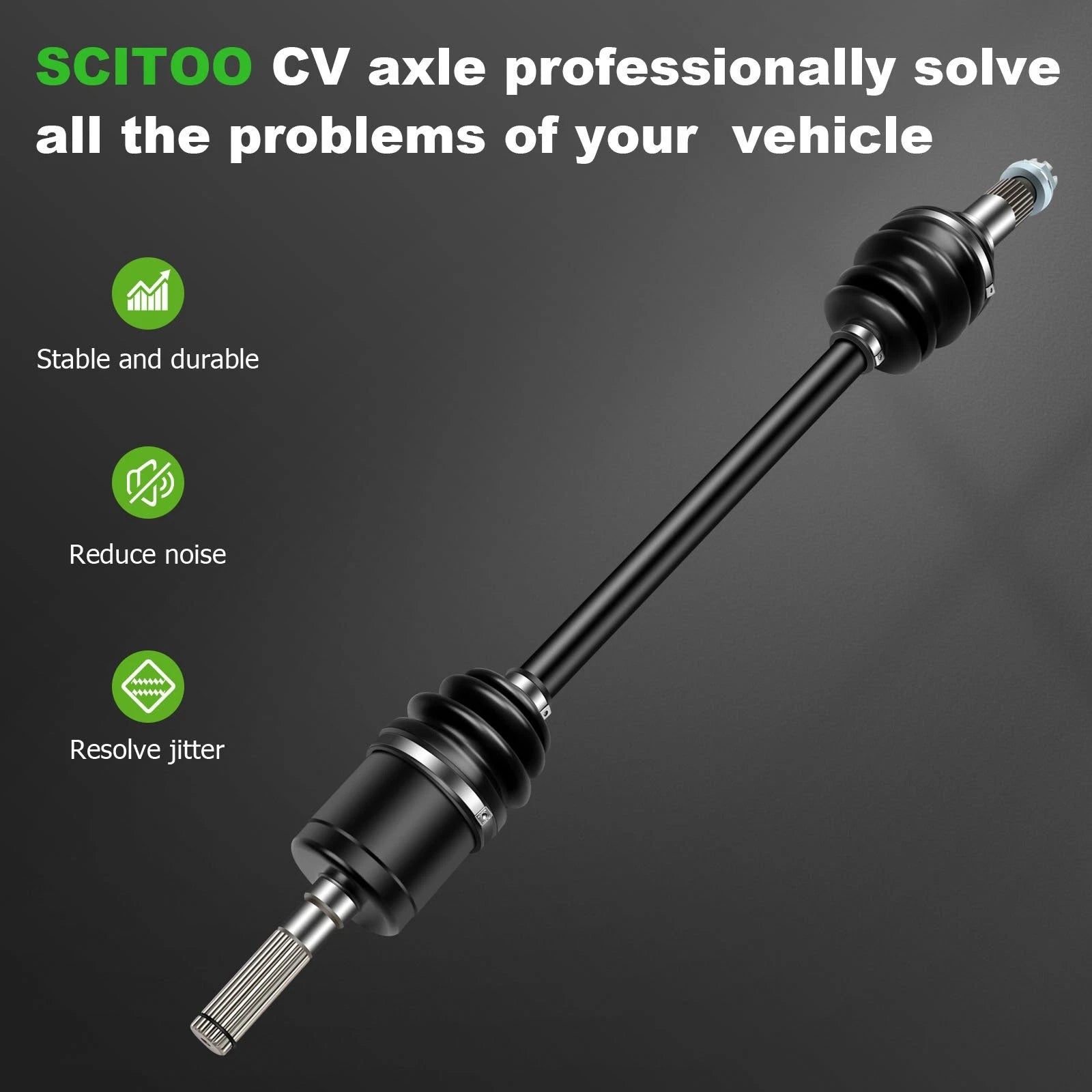 Front Left CV Joint for Can-Am Defender HD5 (2017–2021) Axle Replacement