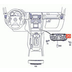 Front Heater Climate Control Switch for Mercedes W463 G-Class (2013–2018)