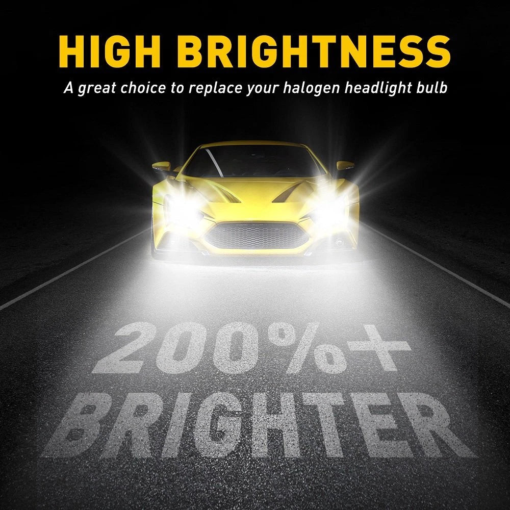2X LED Headlight Kit for H13 9008 (120W, 24000LM)