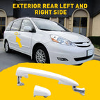 Rear Sliding Door Handle for Toyota Sienna (2004–2010) - White EV