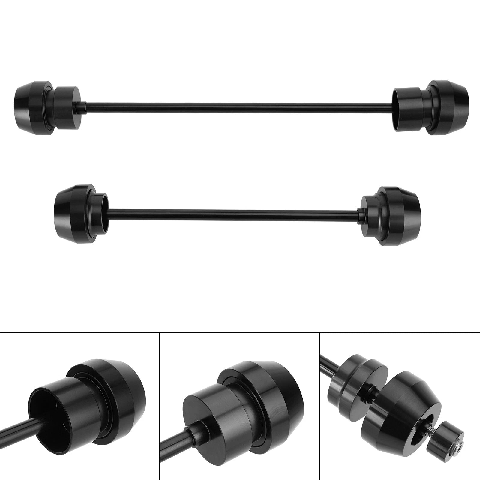 Axle Slider Wheel Protector for Yamaha YZF-R7 (2021–2023) - CNC Black
