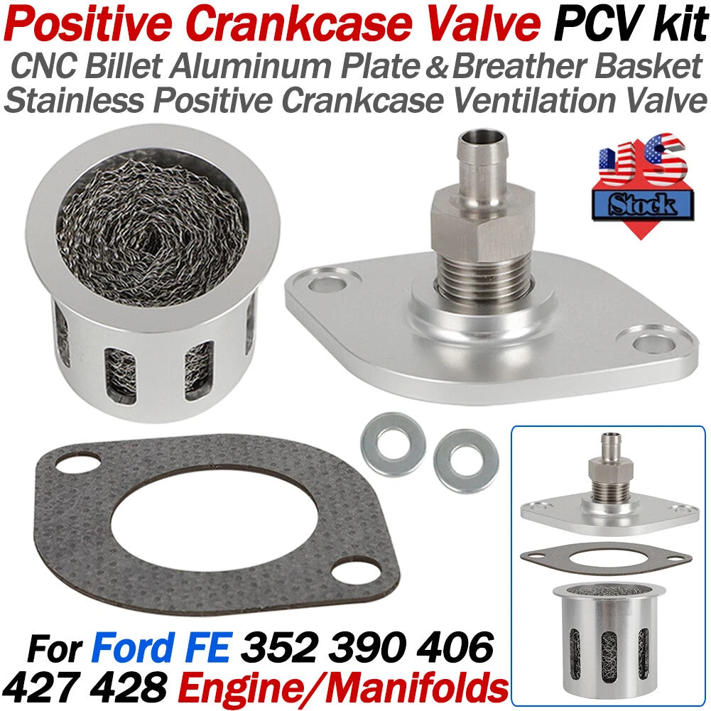 PCV Valve Kit for Ford FE 352 390 406 Engine (1961–1979)