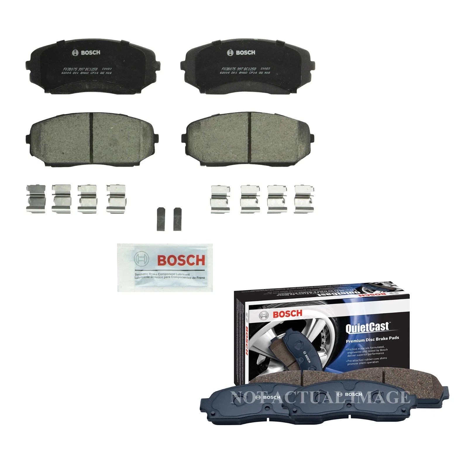 Bosch QuietCast Brake Pad Kit for Mazda CX-9 Turbo (2007–2021)