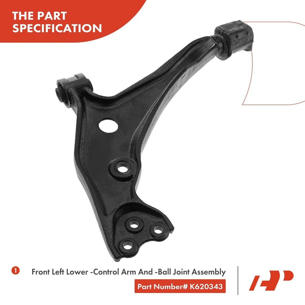 10x Control Arm with Ball Joint for Nissan Quest (1999–2002)