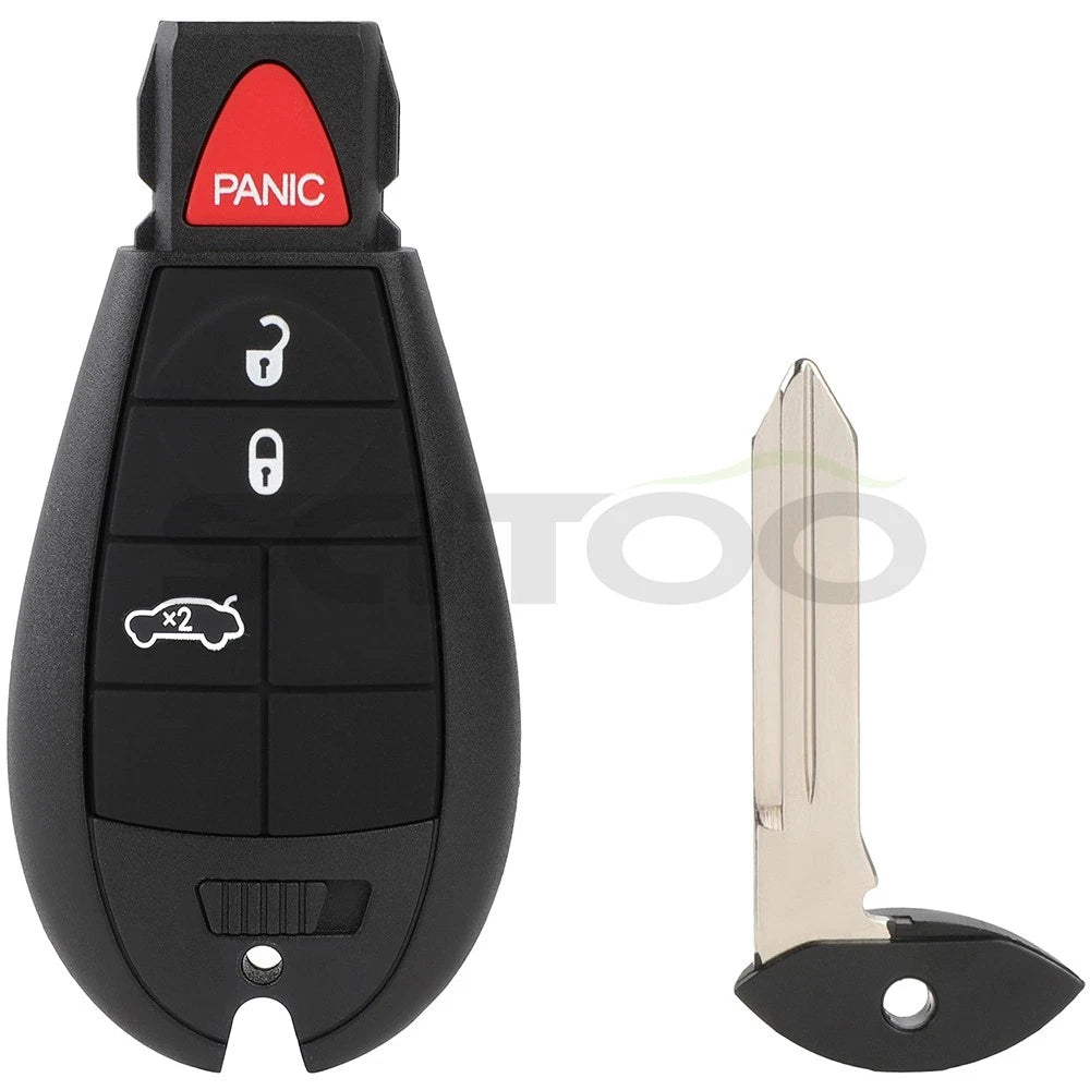 2 Keyless Entry Remote Fob for Dodge Charger (2008–2010) IYZ-C01C 4 Buttons