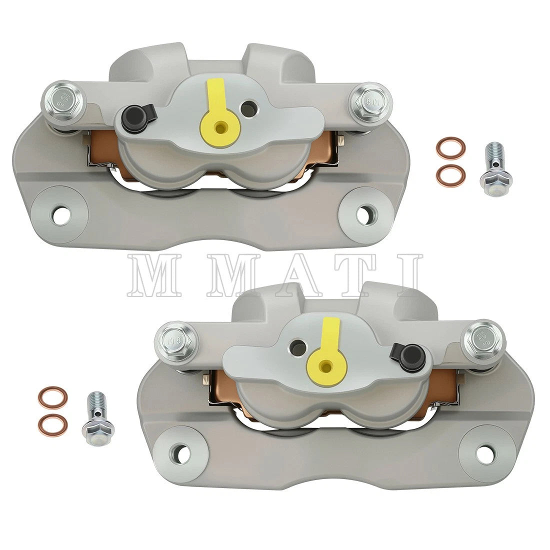 Front Brake Calipers & Pads for Yamaha YXE10 Wolverine RMAX2 RMAX4 1000 (2021–2024)