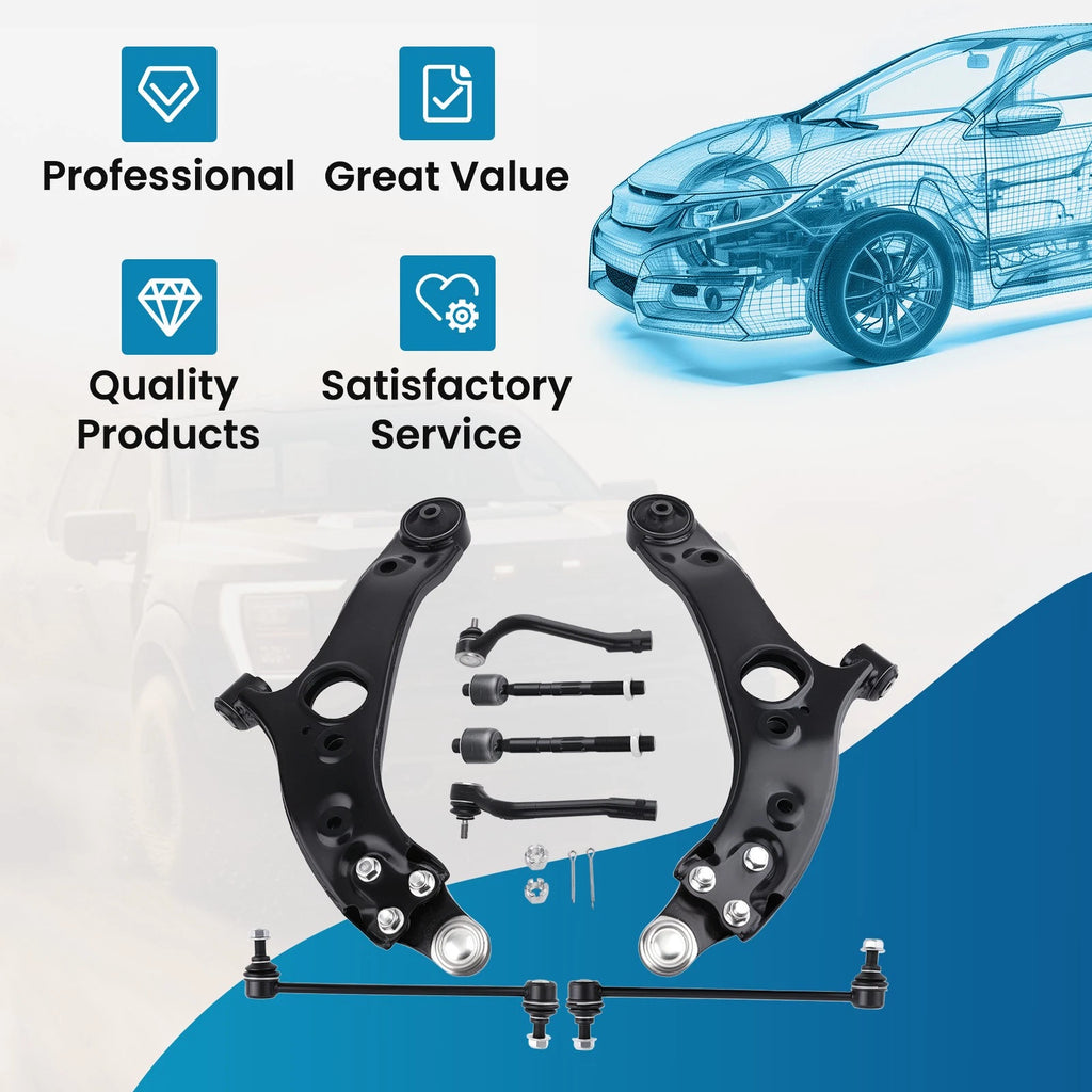 Front Strut w/Control Arm for Hyundai Sonata (2012–2013)