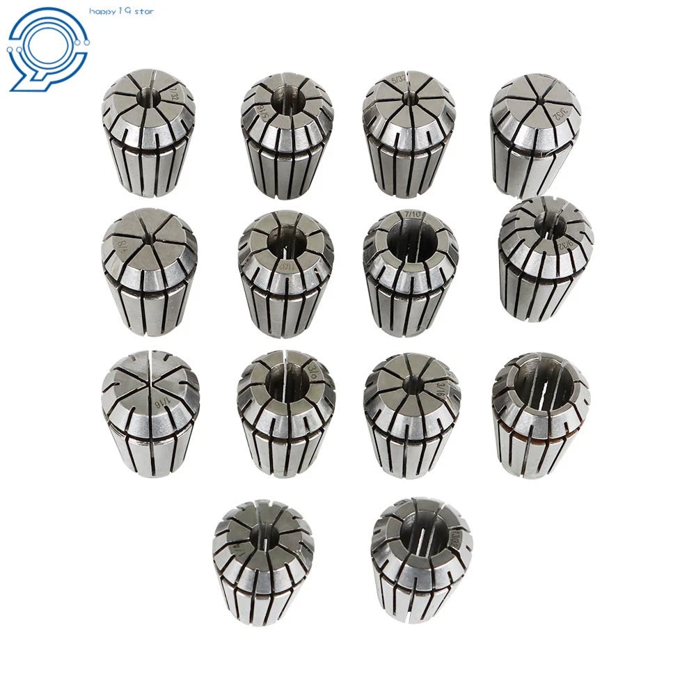 14-Piece ER20 Spring Collet Set for CNC Machines (Various Models)