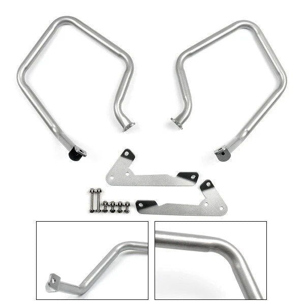 Rear Silver Crash Bars for BMW R1200RT (2014–2017)