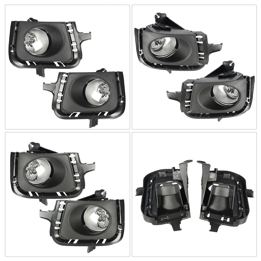Set of 2 Bumper Fog Lights with Wiring for Toyota Prius C (2012–2014)