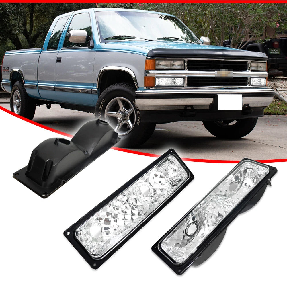 Set of 2 Front Bumper Signal Light Covers for GMC Suburban (1994–1999)