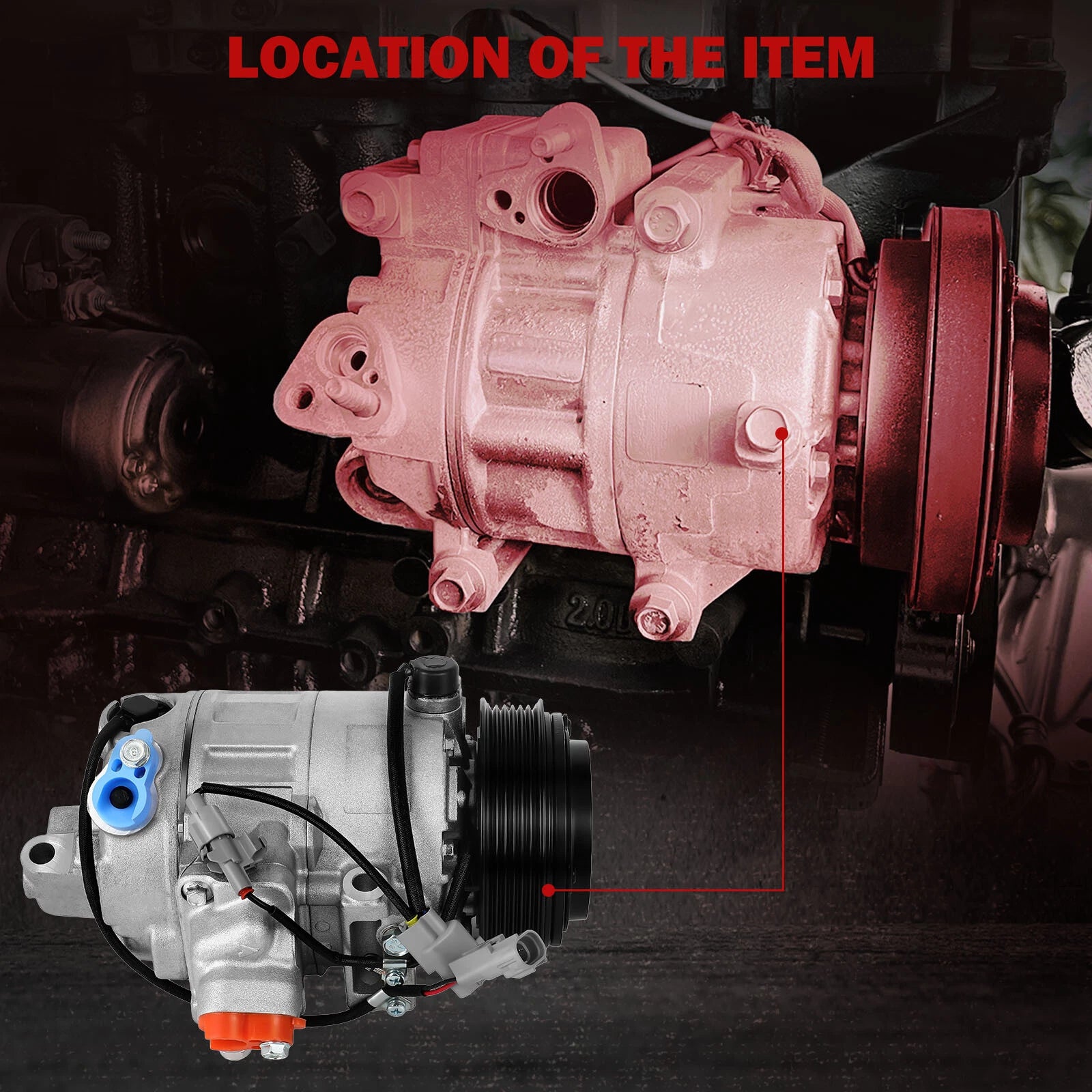 A/C Compressor with Clutch for Lexus LS430 (2001-2003)