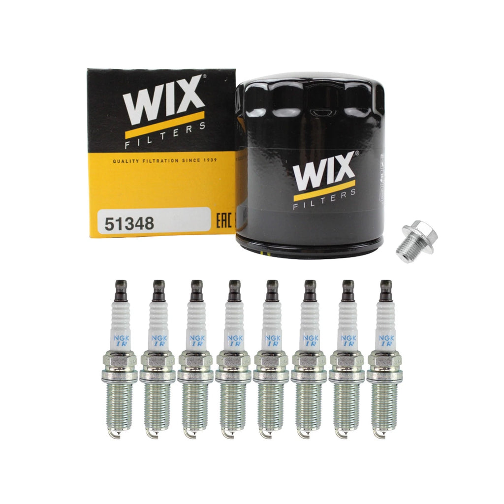 Wix Engine Oil Filter & NGK 8 Laser Iridium Spark Plugs for LX470 Tundra (1998–2007)