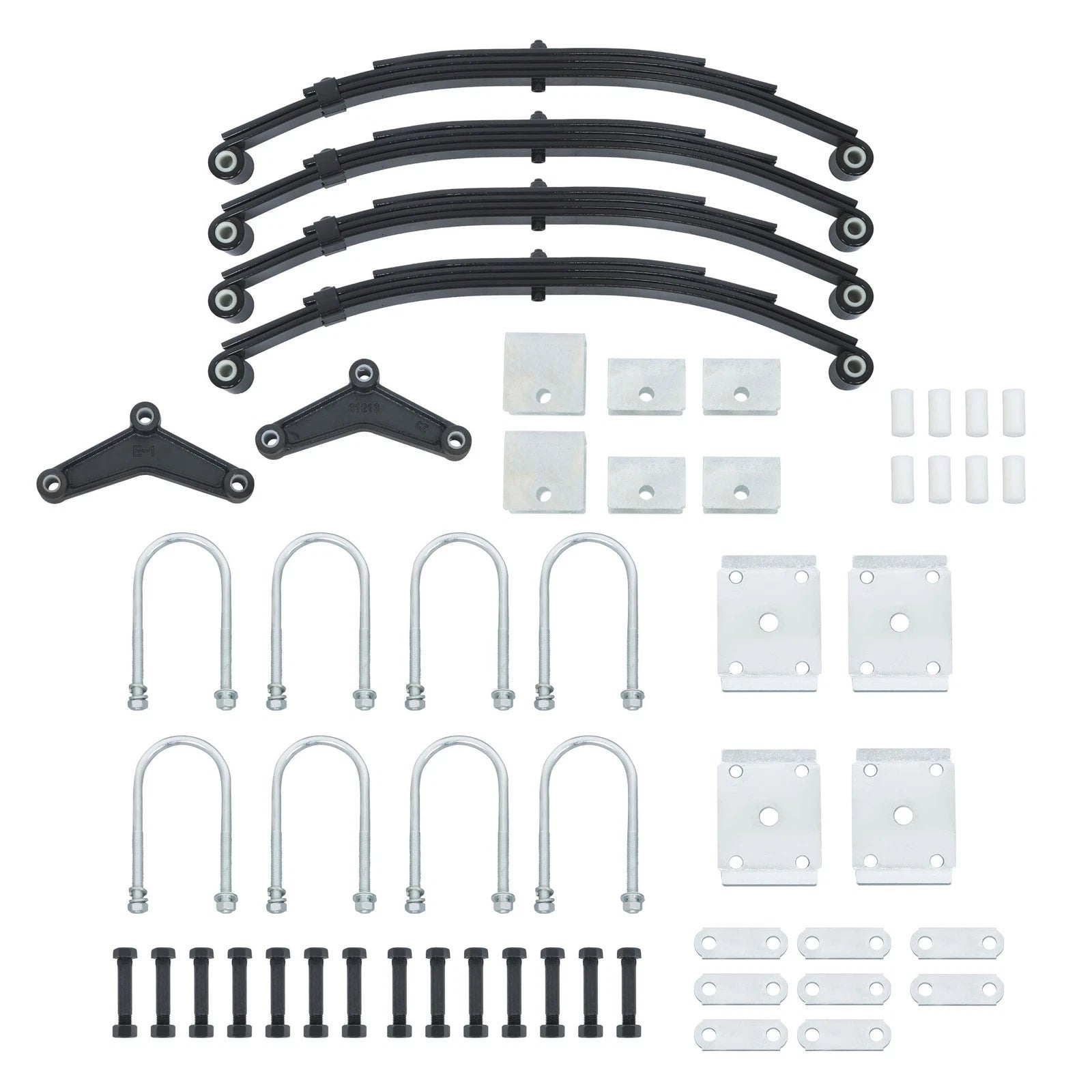 4 Leaf Suspension Kit for Tandem Trailer Axle (5000lbs)