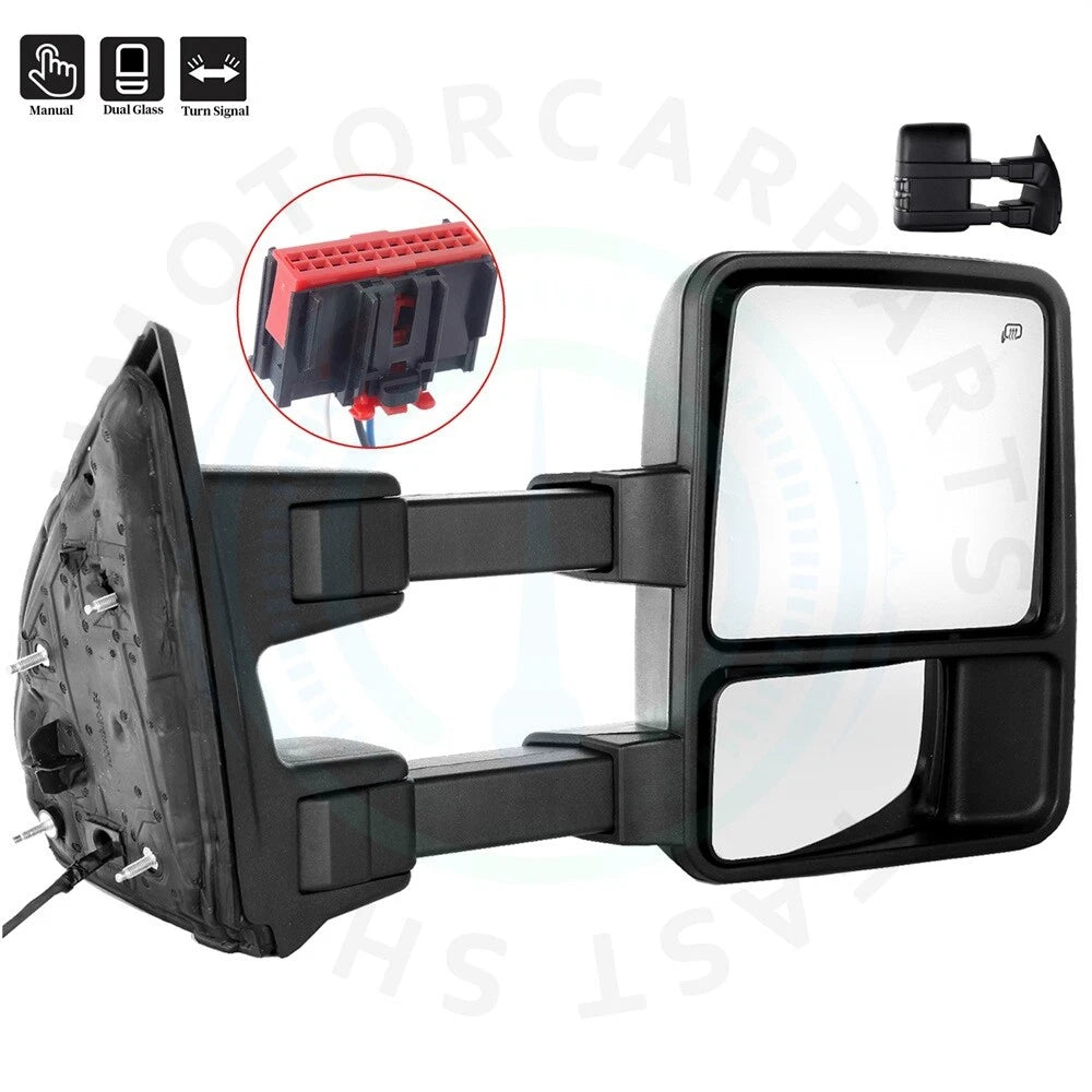 Tow Mirror for Ford F250 F350 F450 F550 (2008–2016) - Smoke Signal