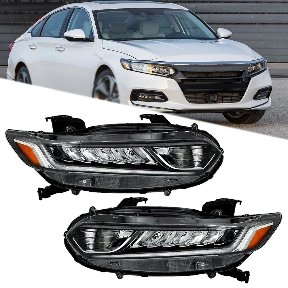 Headlight Assembly for Honda Accord (2018â2021) Halogen Driver & Passenger Side