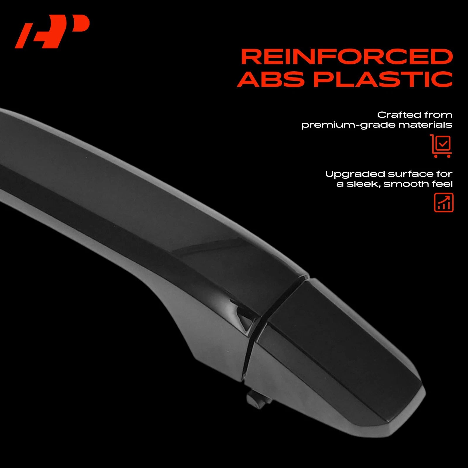 Rear Painted GBA Black Door Handle for Chevy Silverado 1500 (2014–2019)