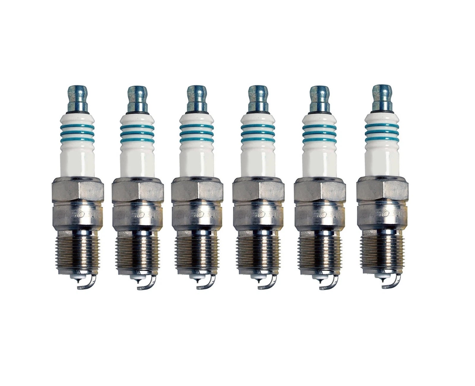 Set of 6 Iridium Power Spark Plugs for Cady Chevy Ford Mazda Volvo (0.044 Gap)