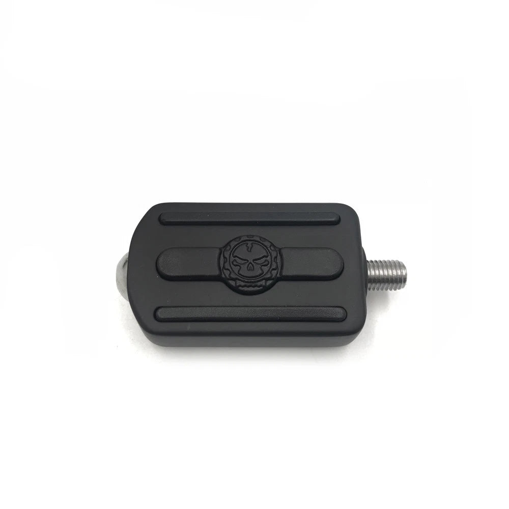 Black Skull Shifter Peg Toe Heel Rest Peg for Harley Road King Street Glide (1984–2017)