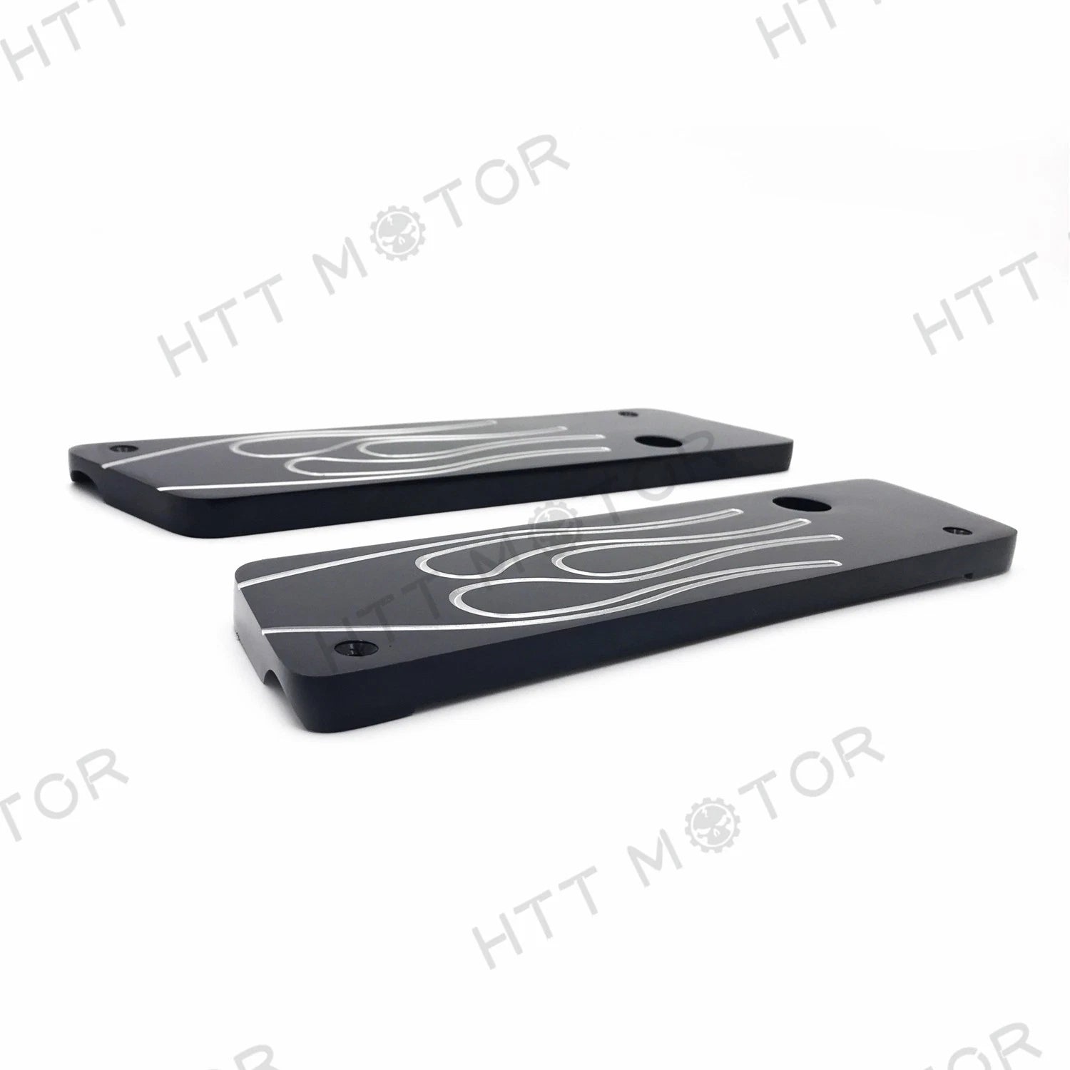 Flame Saddlebag Latch Cover for Harley FLHR Road King (1994–2013)