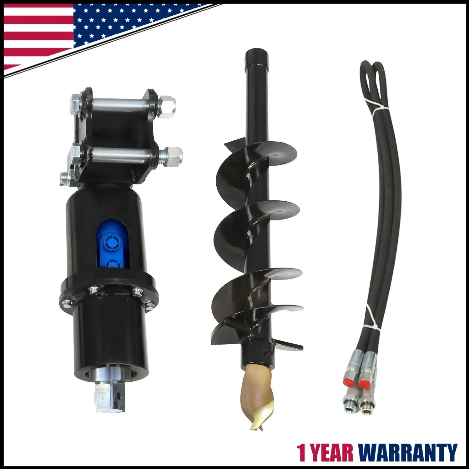 200mm Auger Drill for Mini Excavator (1 Ton - 1.5 Ton)
