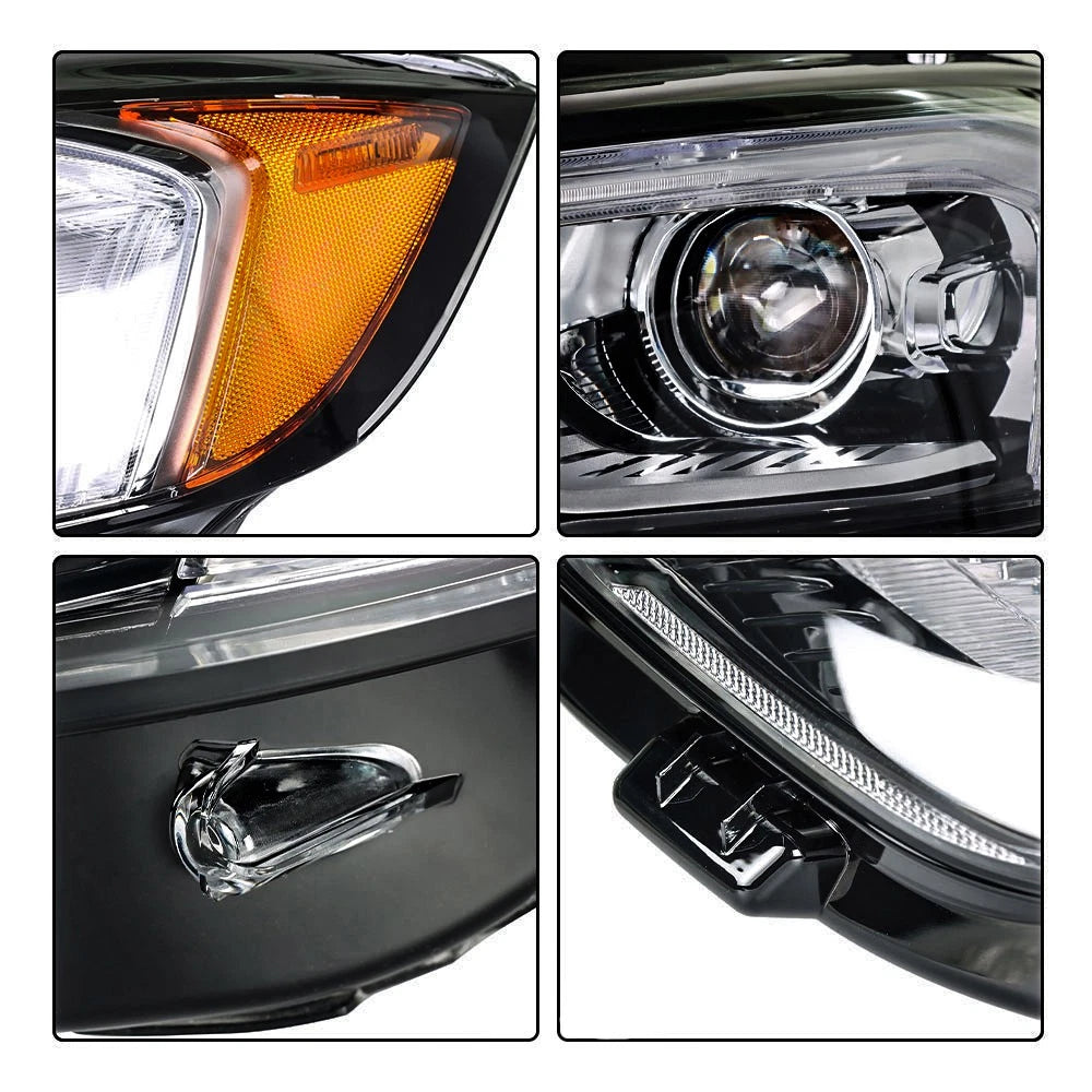 Pair of Full LED Headlights for Ford Edge (2019–2021)