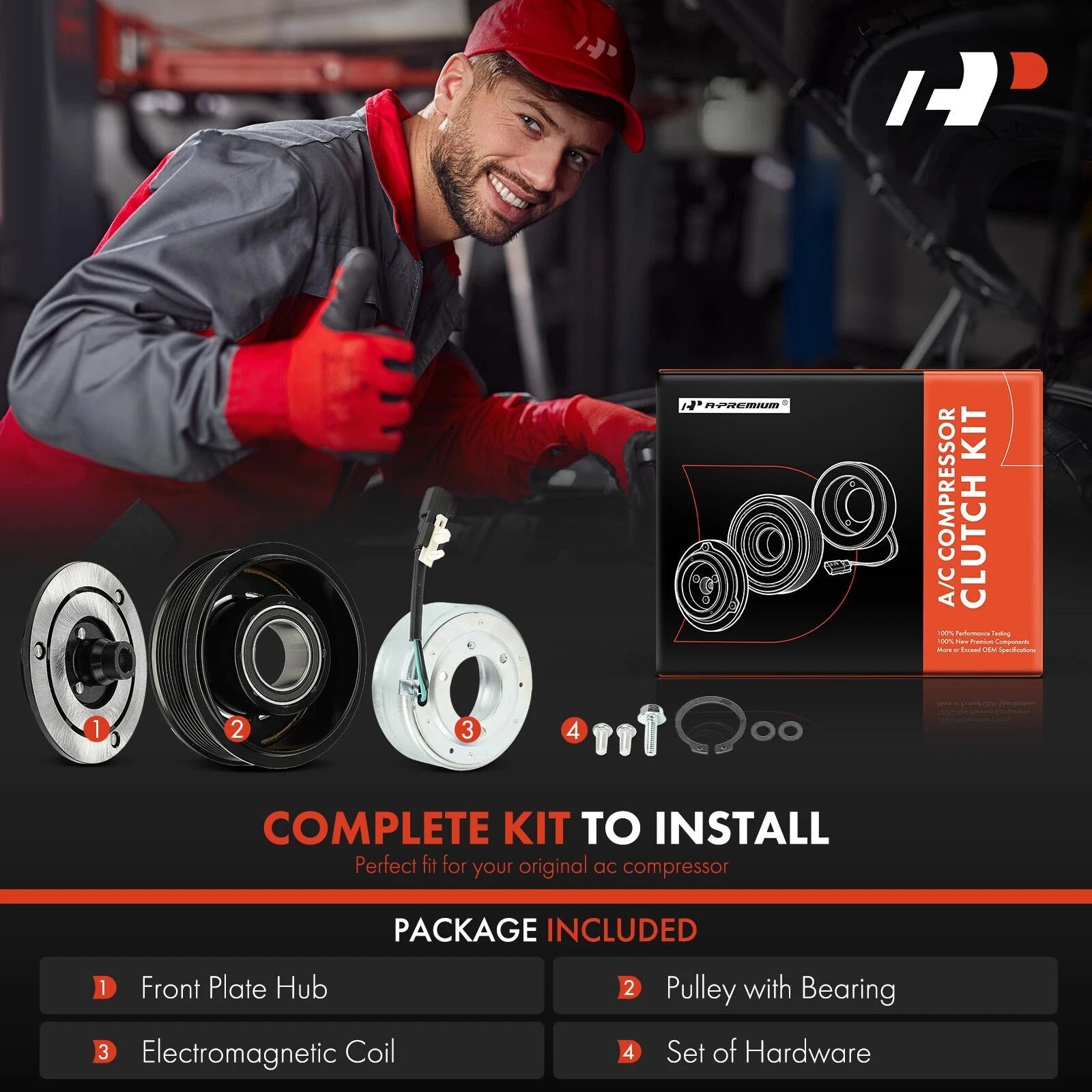 A/C Compressor Clutch Kit for Ford F-250 Super Duty (2017-2019)
