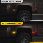 Set of 4 LED Fender Side Marker Lights for Chevy Silverado 2500/3500HD (2015–2023)