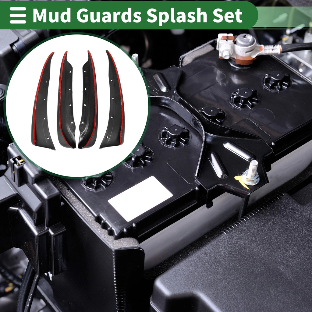 Mud Flaps Splash Guards for Chevrolet Corvette C6 (2005–2013) W/ Mounts