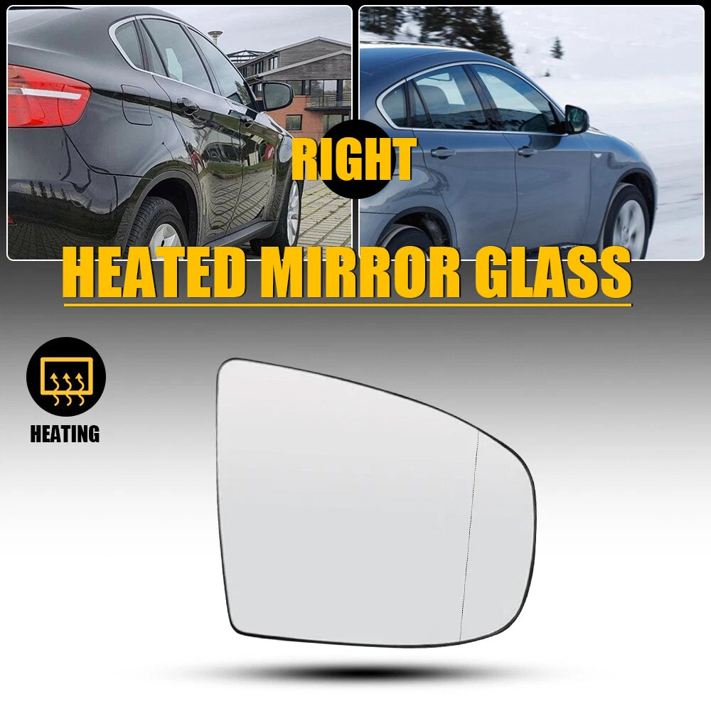 Heated Right Side Mirror Glass for BMW X5 X6 (E70 E71 E72)