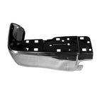 Replacement Chrome Steel Driver Rear Bumper End w/o Park Assist Sensor Holes