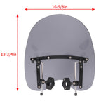 19"x17" Smoke Windshield for Harley Honda Suzuki Yamaha Virago XV 750 (1981–2007)