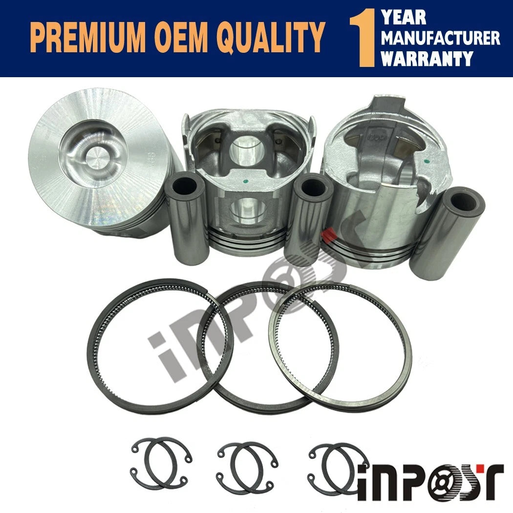 Overhaul Rebuild Kit for Yanmar 3TNV88 (Hitachi ZX35U-2, Takeuchi TB135 TB235 TB250)