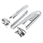 Chrome Fork Lower Leg Deflectors for Harley Touring FLHT (2000-2013)