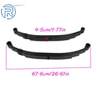 Set of 2 Trailer Leaf Springs 4 Leaf Double Eye 2500 lbs Cap for 5000 lbs Axle