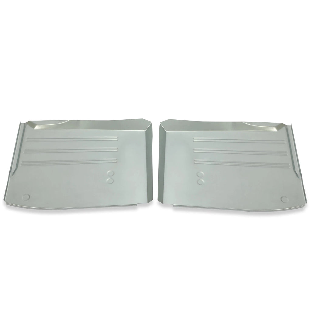 Set of 2 Front Floor Pans LH & RH for Chevy All Models (1955–1957) Zinc-Plated