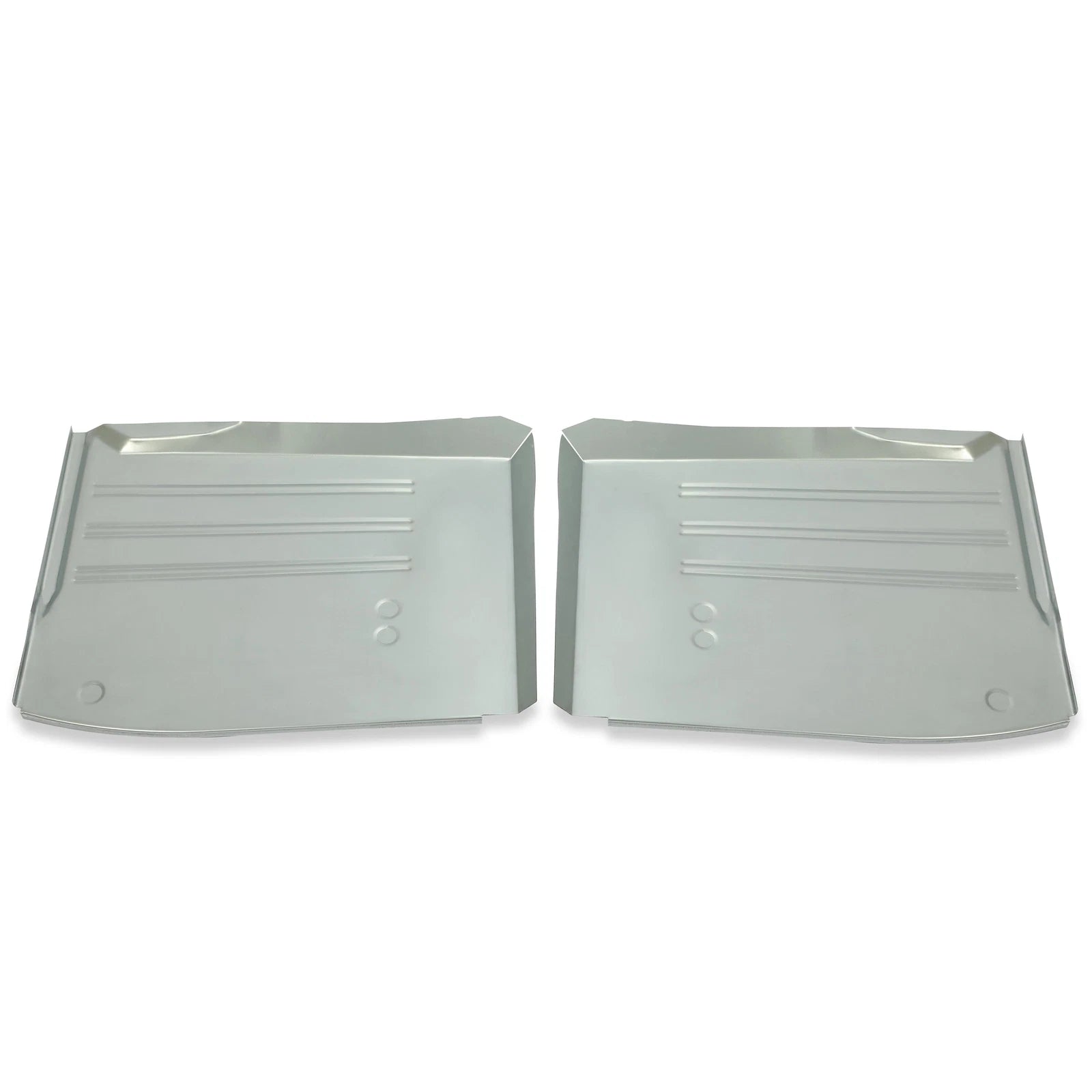 Set of 2 Front Floor Pans LH & RH for Chevy All Models (1955–1957) Zinc-Plated