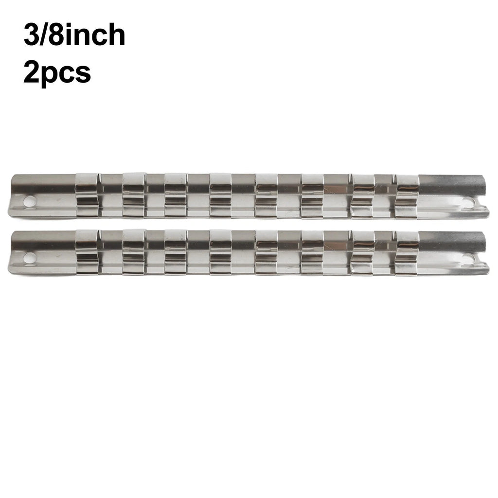 Socket Rack Holder with 8 Clips for Tool Organization