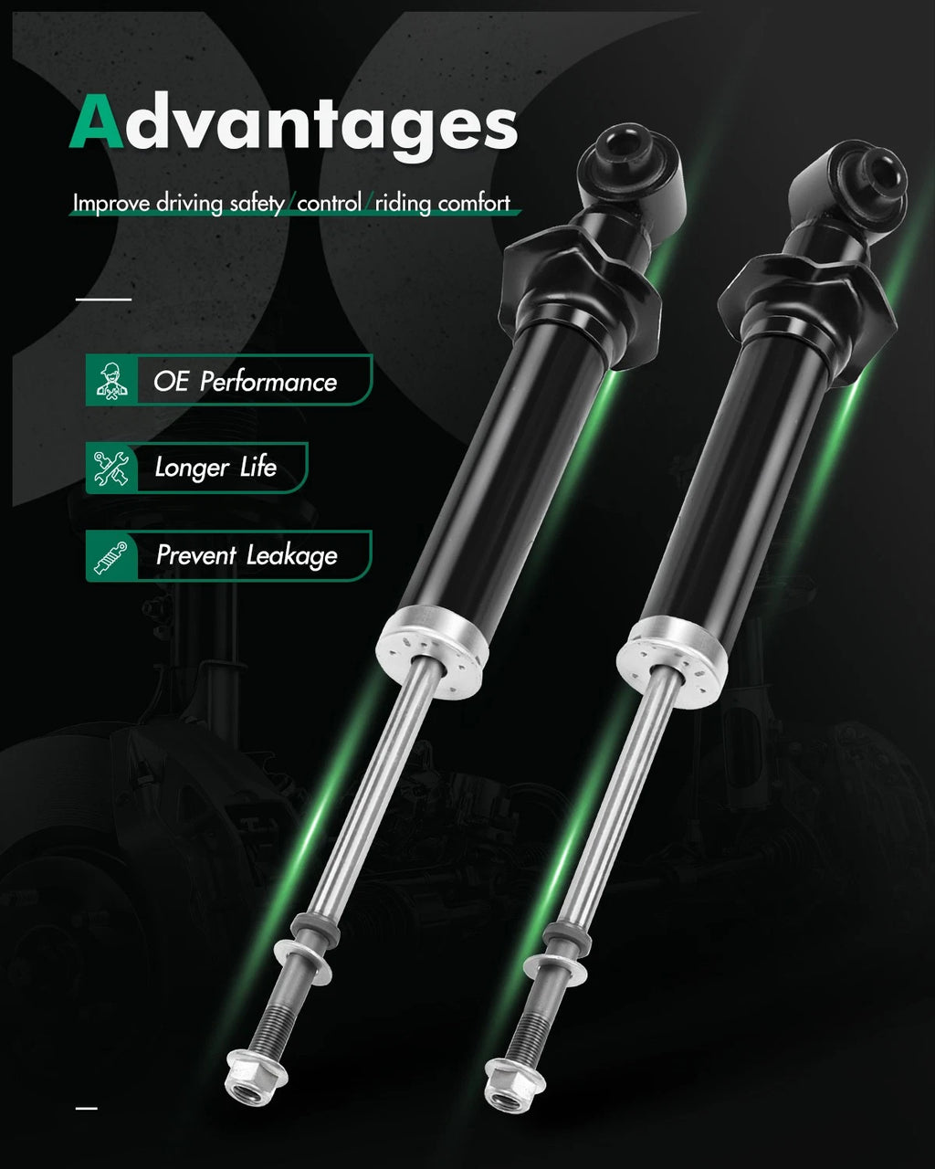 Rear Left Right Pair Shocks Struts for Toyota Celica (2000–2005)